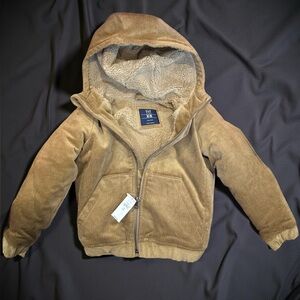 GAP Kids Tan Sherpa Fleece Jacket XS